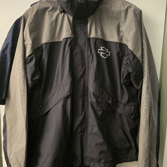 Harley-Davidson Black and Gray Jacket & Pants Set - Picture 3 of 15